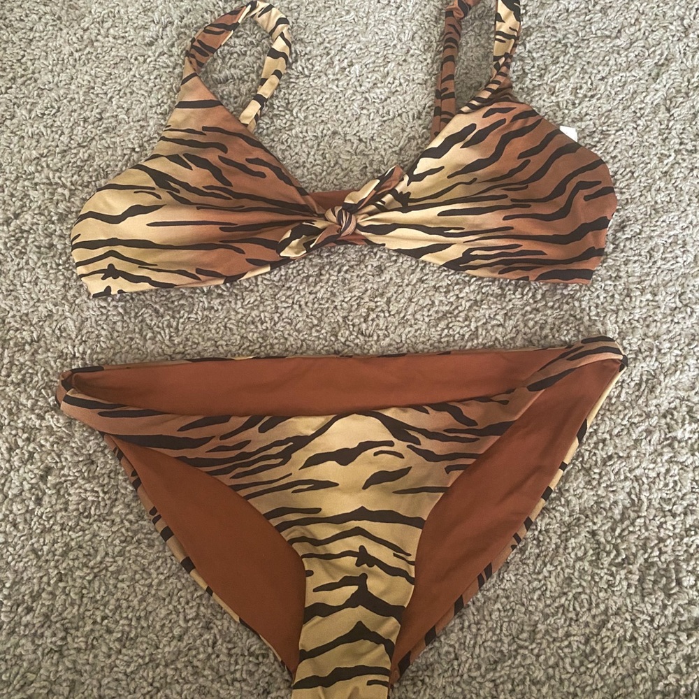 Vitamin A tiger striped bikini